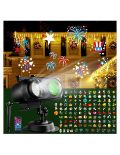 Proyector de Navidad JACKYLED HD 2-en-1 con Control Remoto