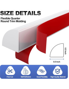 Moldura Cuarterona Flexible Autoadhesiva 198 cm - CAMXTOOL 2
