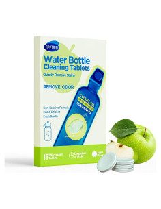 Tabletas de Limpieza para Botellas APPTRIN - 18 Tabletas Sabor Manzana