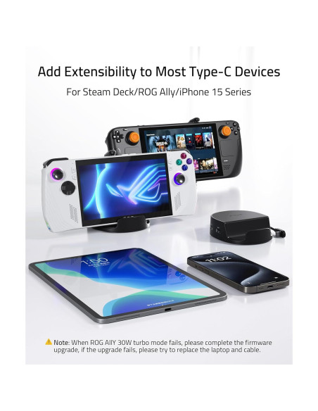 Base Mini Syntech 6-en-1 para Steam Deck y ROG Ally