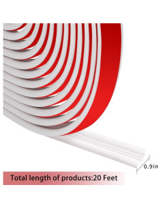 Moldura de Decoración de Pared Autoadhesiva moonoom 20 pies 2