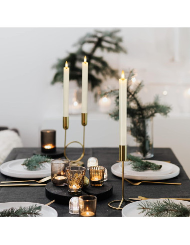 Juego de 6 Velas LED Sin Llama SEHNSY 24.4 cm con Control Remoto