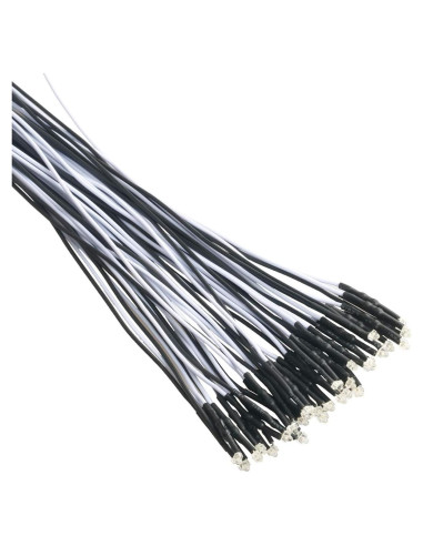 30 Luces LED Blancas Pre Cableadas 1.8mm DC 12V EDGELEC