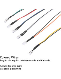 30 Luces LED Blancas Pre Cableadas 1.8mm DC 12V EDGELEC 2