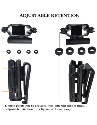 Funda de Cuchillo Plegable JFFCESTORE Nylon Negro EDC