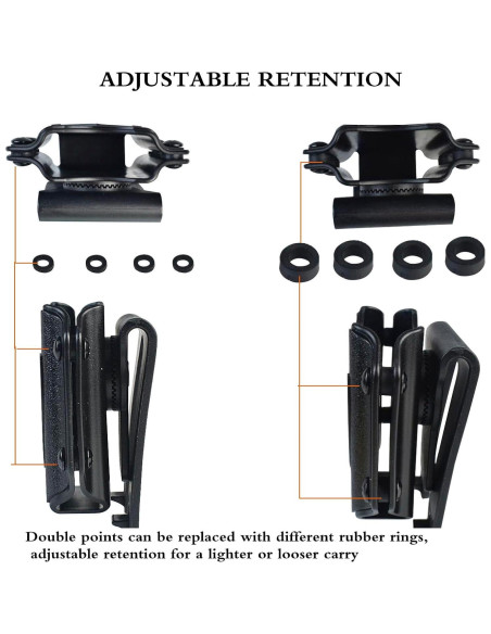 Funda de Cuchillo Plegable JFFCESTORE Nylon Negro EDC