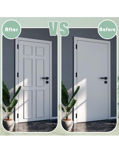 Kit de Molduras Autoadhesivas para Puertas Colingmill 24 Piezas