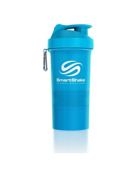 Botella Mezcladora Smartshake Original 590 ml Azul Neón