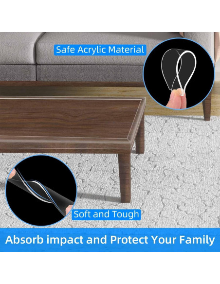 Cinta Protectora de Bordes MILEQEE 3cm x 3m Transparente