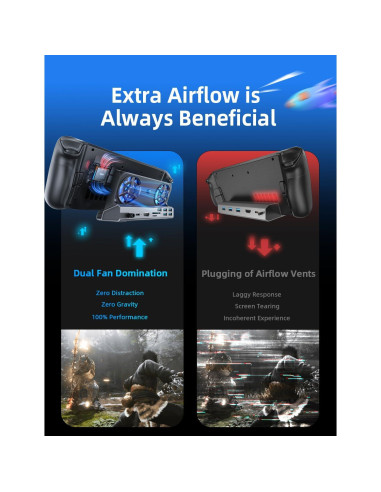 LISEN Estación de Acoplamiento 10-en-1 para Steam Deck OLED