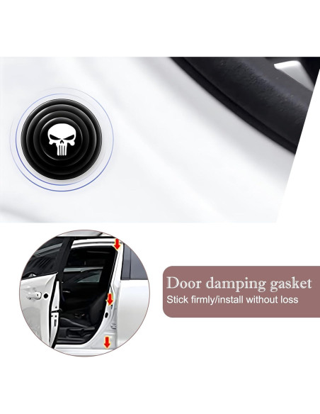 8 Almohadillas Absorbentes de Choque para Puertas de Coche Awlbed