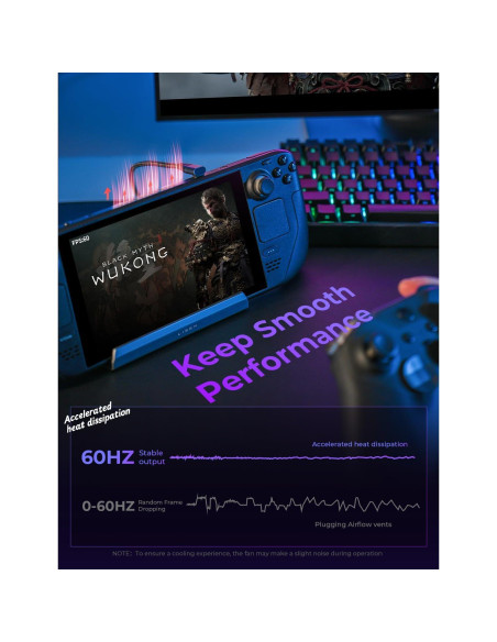 LISEN Estación de Acoplamiento 10-en-1 para Steam Deck OLED