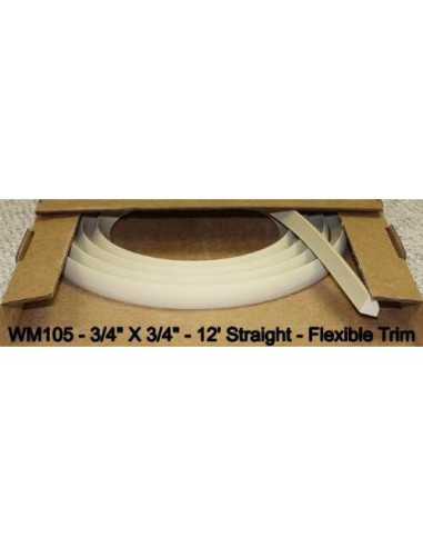 Moldura Flexible Duraflex Beige 3/4" x 3/4" 3.66m