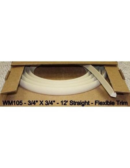 Moldura Flexible Duraflex Beige 3/4" x 3/4" 3.66m