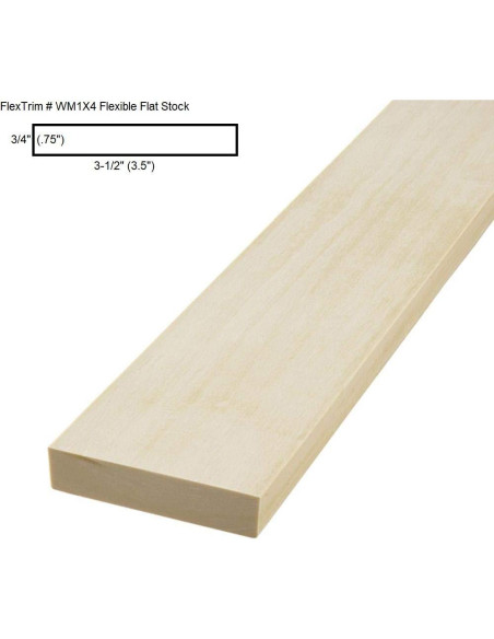 Moldeo Flexible de Poliuretano YOOZENA 1.9 cm x 8.9 cm x 2.44 m