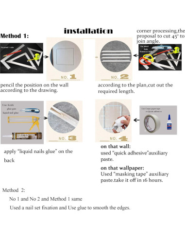 Moldura Flexible Zhangbl 3D para Puerta y Ventana 5.4cm x 292cm