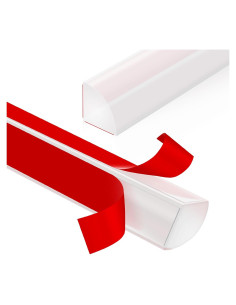 Moldura Flexible Autoadhesiva LSGCQ 1.27cm x 1.27cm x 1.01m Transparente