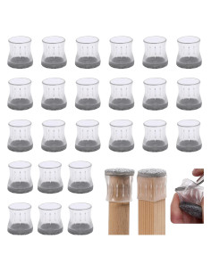 Protectores de Suelo para Patas de Sillas Furnigear 24 Unidades