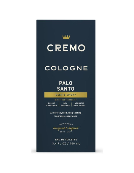 Colonia para Hombres Cremo Palo Santo 100 ml - Fragancia Fina
