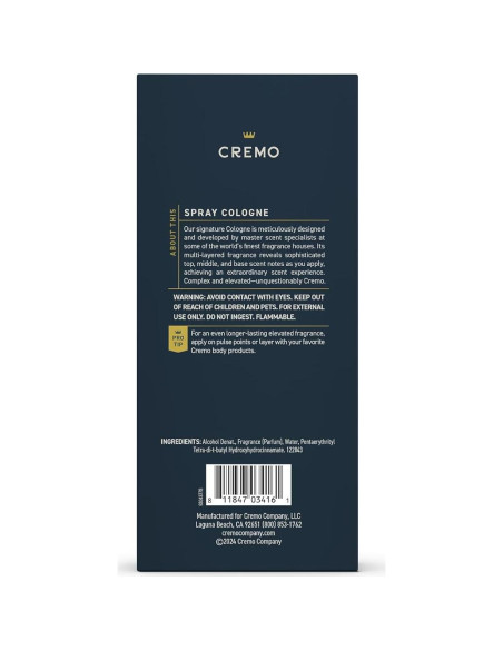 Colonia para Hombres Cremo Palo Santo 100 ml - Fragancia Fina