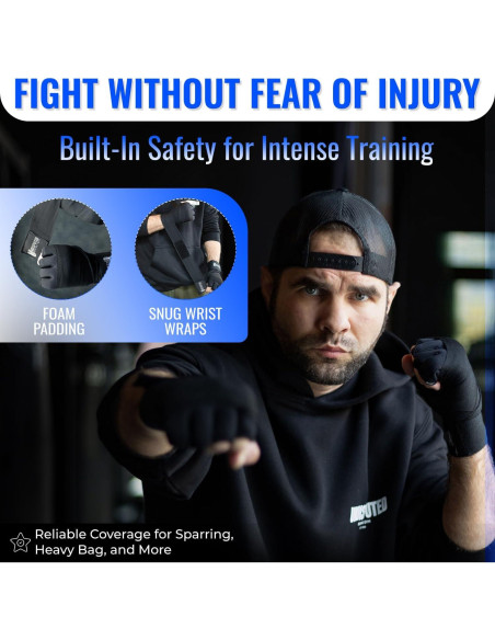 Envolturas de Mano de Gel Undisputed Boxing - Negro Envolturas de Mano de Gel Undisputed Boxing - Negro