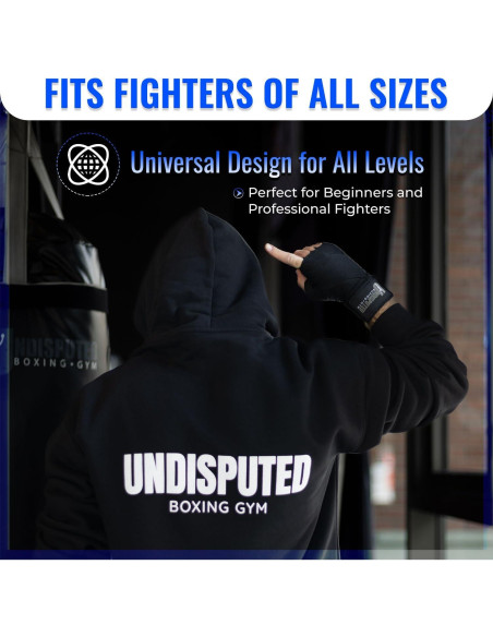 Envolturas de Mano de Gel Undisputed Boxing - Negro Envolturas de Mano de Gel Undisputed Boxing - Negro