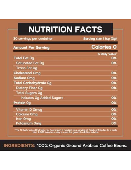 Café Instantáneo Orgánico Dolce Superfoods 396g - Sabor Intenso