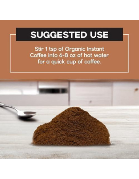 Café Instantáneo Orgánico Dolce Superfoods 396g - Sabor Intenso