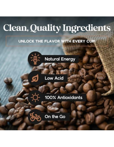 Café Instantáneo Orgánico Dolce Superfoods 396g - Sabor Intenso