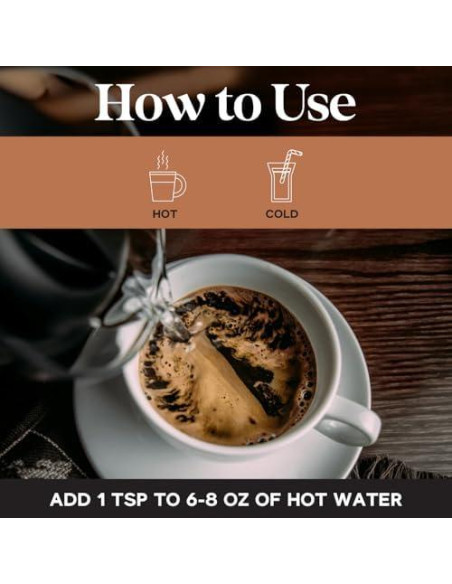 Café Instantáneo Orgánico Dolce Superfoods 396g - Sabor Intenso