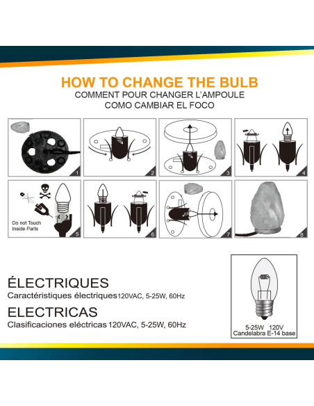 Lámpara de Sal Blanca Himalayan Glow 2.3 kg, Luz Nocturna
