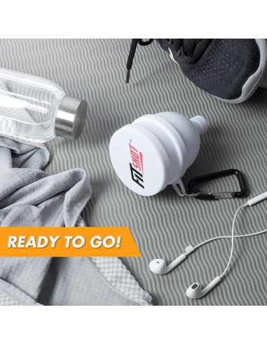 Embudo de Suplemento FitShot 120ml 2 en 1 con Pastillero