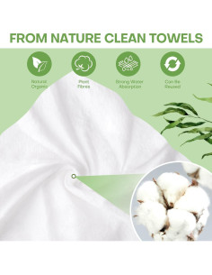 Toallas Faciales Desechables Fancyou 100 Pcs Biodegradables 2