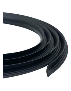 Moldura de goma T Tintvent 1/2" (8 m) negra para bricolaje