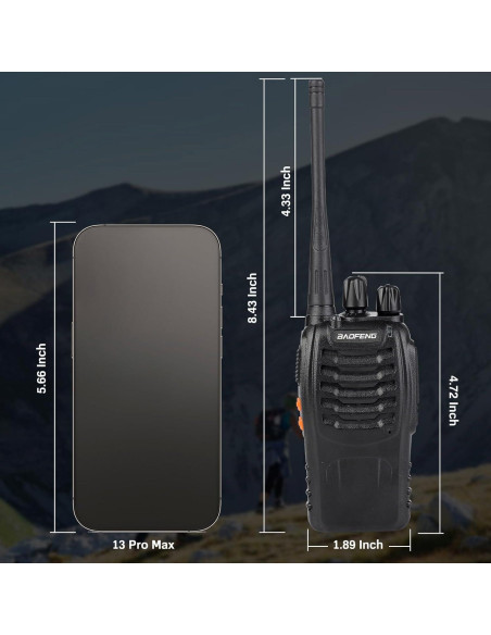 Walkie Talkies Baofeng 888S 4 Pack con Auriculares