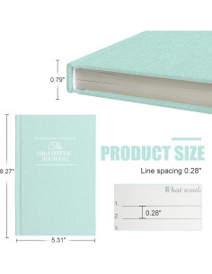 Diario de Gratitud EMOMAS A5 Azul Claro - Planificador de Vida 2