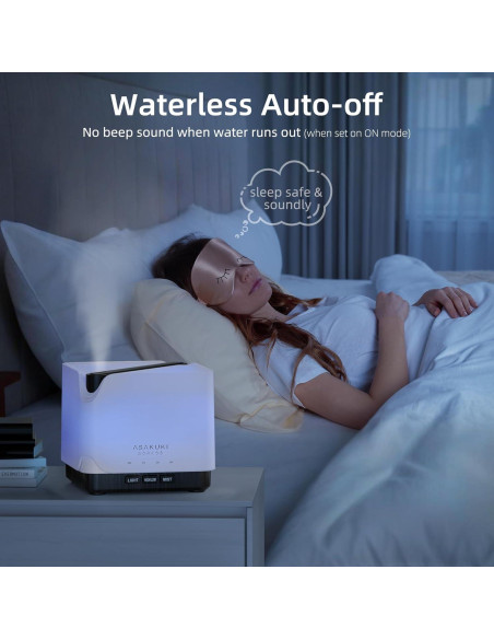 Difusor de Aceite Esencial ASAKUKI AD004 700ml Madera Marrón Difusor de Aceite Esencial ASAKUKI AD004 700ml Madera Marrón