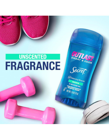 Desodorante Antitranspirante Secret Outlast Mujeres 73.93 g Sin Fragancia