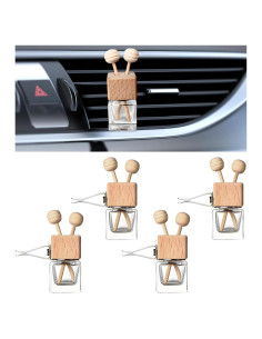 Botella Difusora de Aire Fresco KVAEY 4PCS Vidrio Recargable