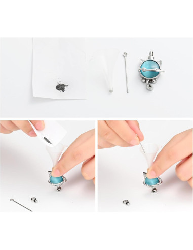 Collar de cremación XSMZB para cenizas de mascotas en piedra lunar