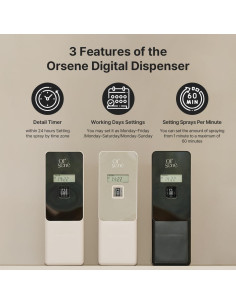 Dispensador Automático de Fragancia Orsene Gris - Programable 2