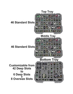 Estuche rígido Case Club para 134+ miniaturas D&D y Warhammer 2