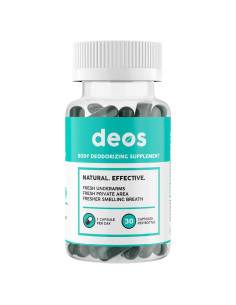 Suplemento Desodorante Interno DEOS - 30 Cápsulas Veganas de Clorofila