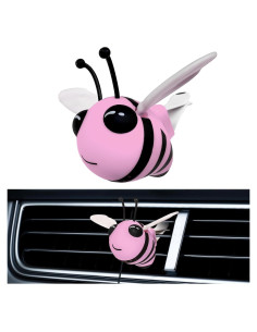 Ambientador de Auto Abeja Linda SHMZK - Clip Ventilación Rosa