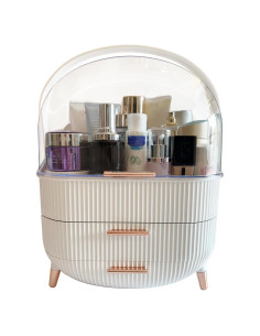 Organizador de Maquillaje Omeily Blanco Claro 3 Capas 29x20.6x36.6cm