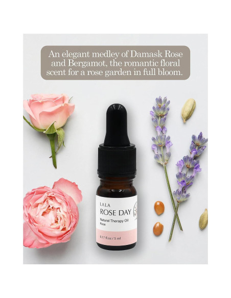 Aceite de Perfume Interior Lala Roseday Rosa 5ml - Cuidado Íntimo