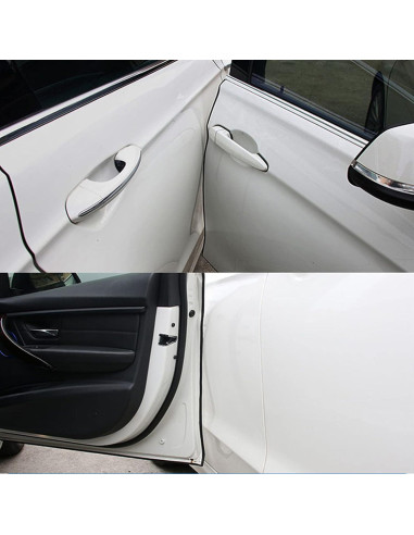 Bisel de borde de goma Tintvent 5 pies negro PVC