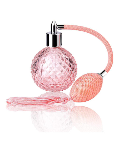 Botella de Perfume Vintage Lamoutor 100ml Rosa Recargable