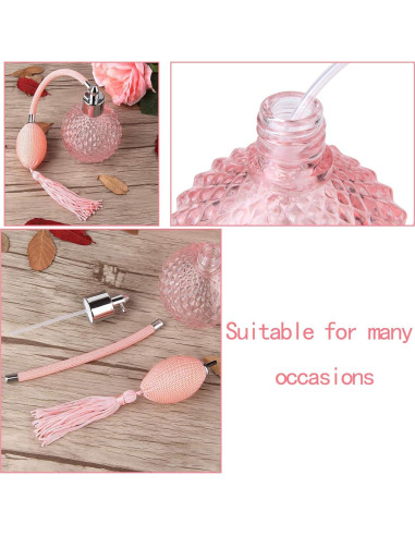 Botella de Perfume Vintage Lamoutor 100ml Rosa Recargable