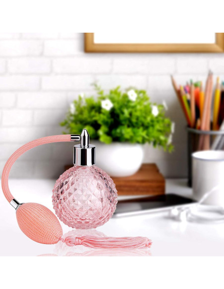 Botella de Perfume Vintage Lamoutor 100ml Rosa Recargable